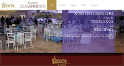 Desktop Screenshot of eventoselcapricho.com